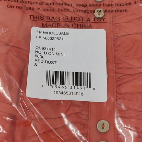 NEW Free People Hold On Mini Dress Red Rust Small - Picture 6 of 8